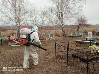 Аккарицидная обработка кладбищ Масловского сельского поселения